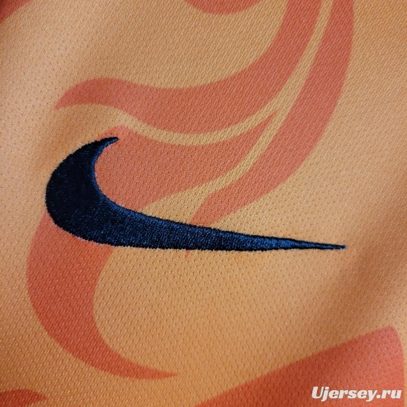 2022 Netherlands Training Orange Jersey