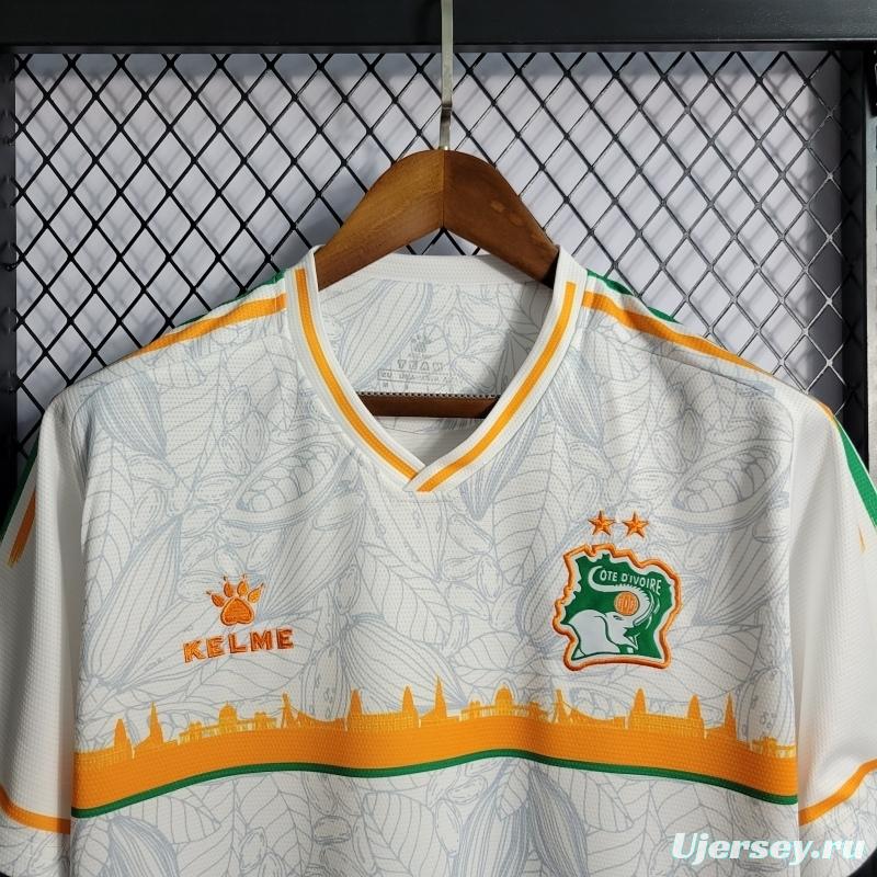 22/23 Ivory Coast White Training Jersey