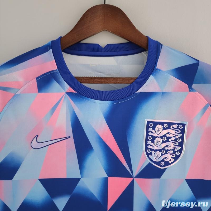 2022 England Training Jersey Wear Geometric Pattern