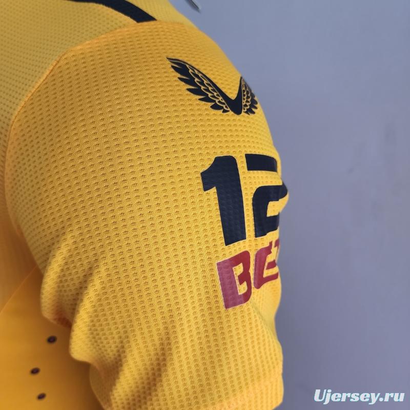 Player Version 22/23 Wolverhampton Wanderers Home Soccer Jersey