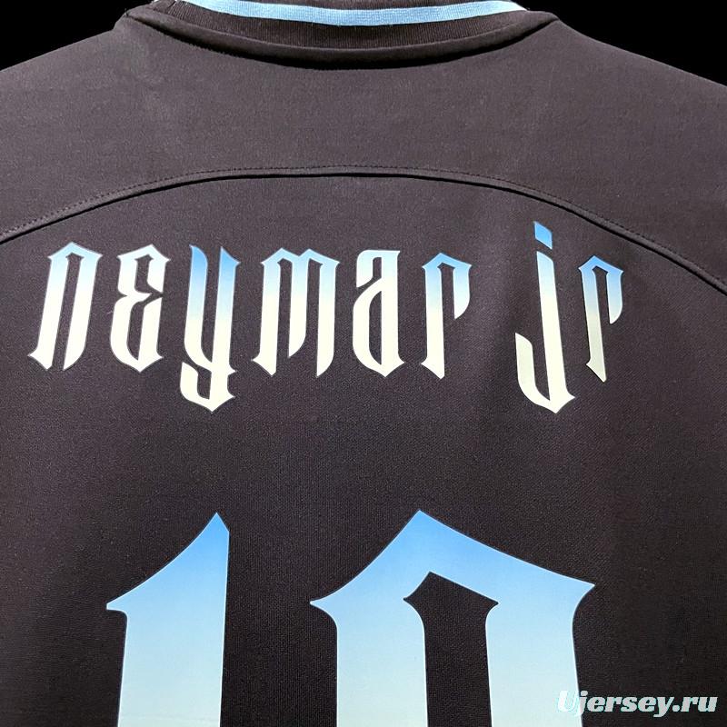 2022 Brazil Black Neymar JR #10 Printing Jersey