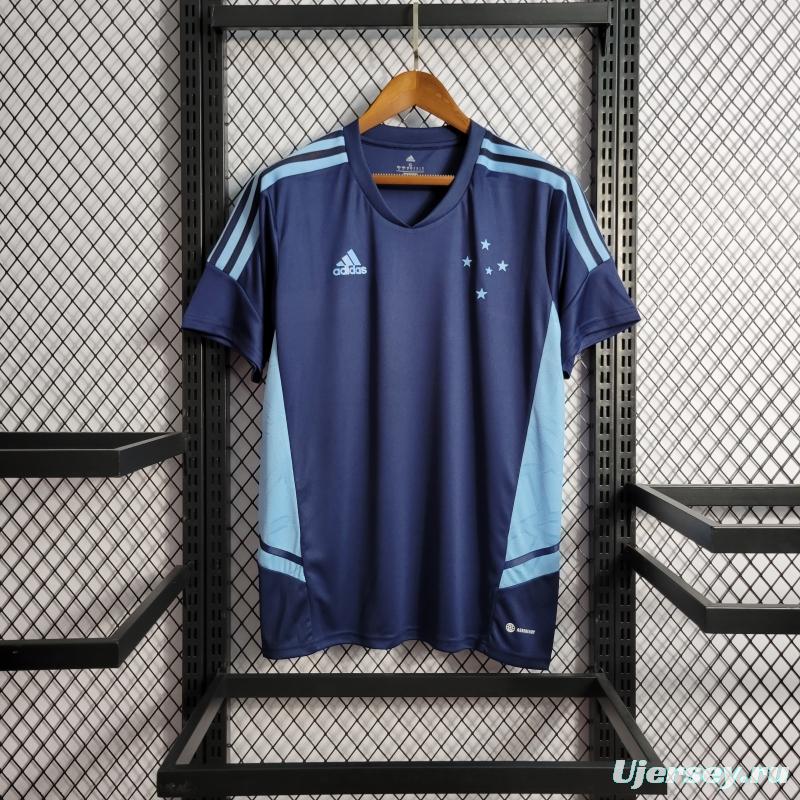 22/23 Cruzeiro Training Jersey Blue Jersey