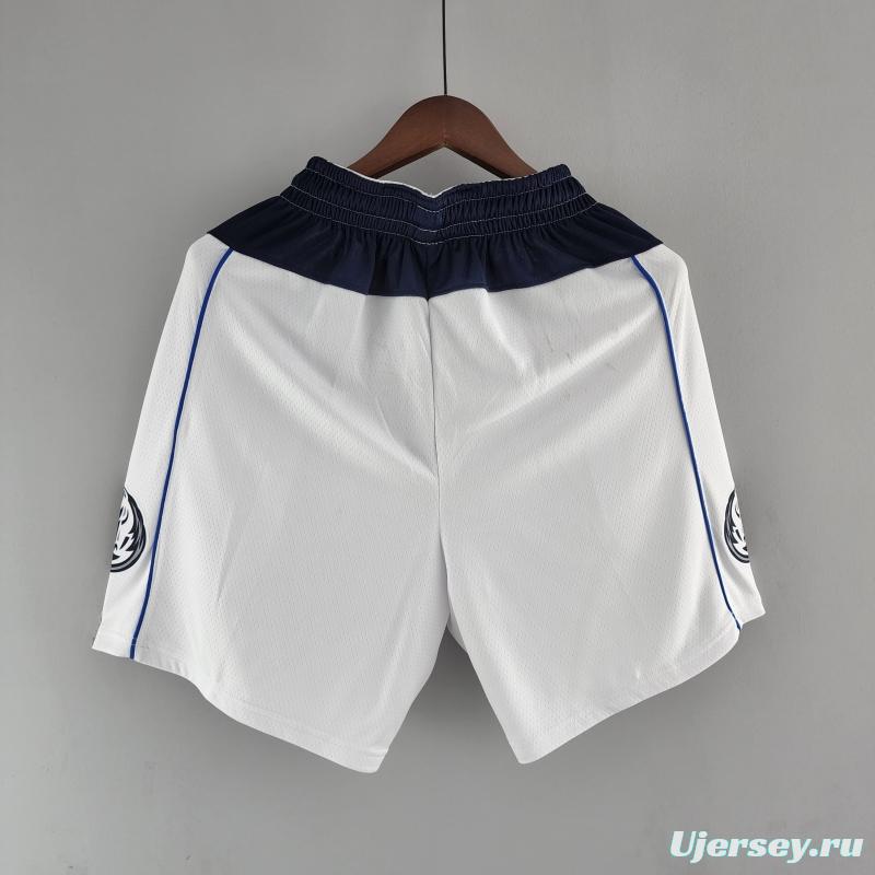 Dallas Mavericks NBA Shorts White