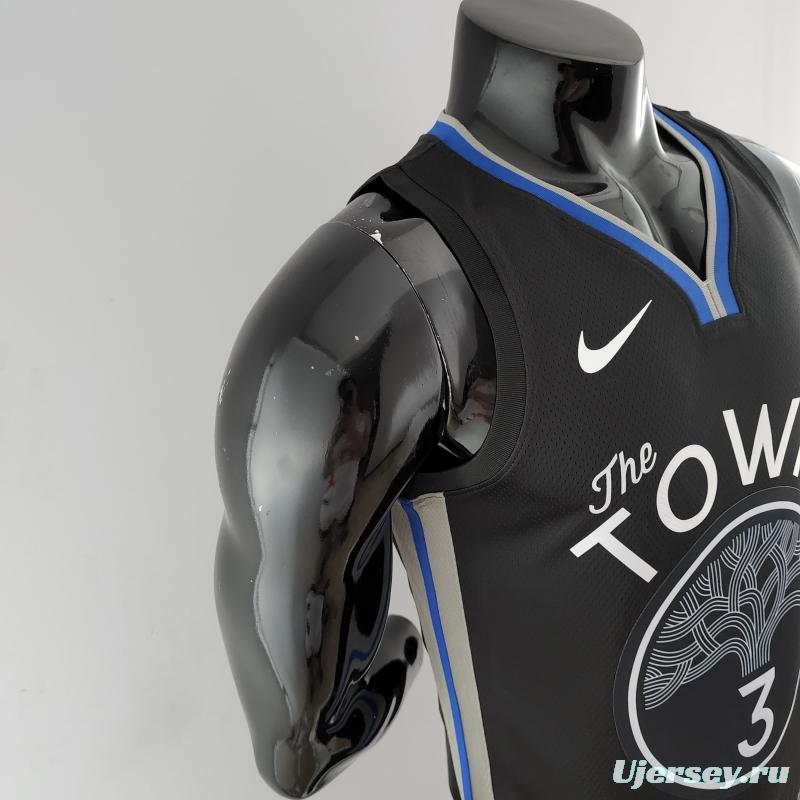 2020 POOLE#3 Warriors City Edition Black &amp; Grey NBA Jersey