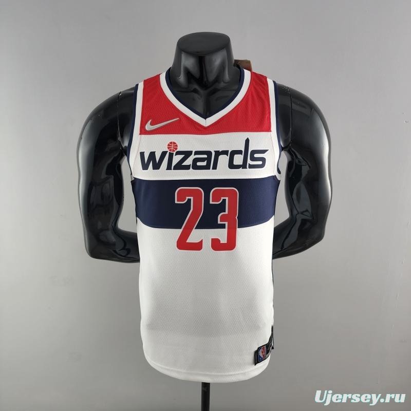 75th Anniversary JORDAN #23 Wizards Black Red White NBA Jersey