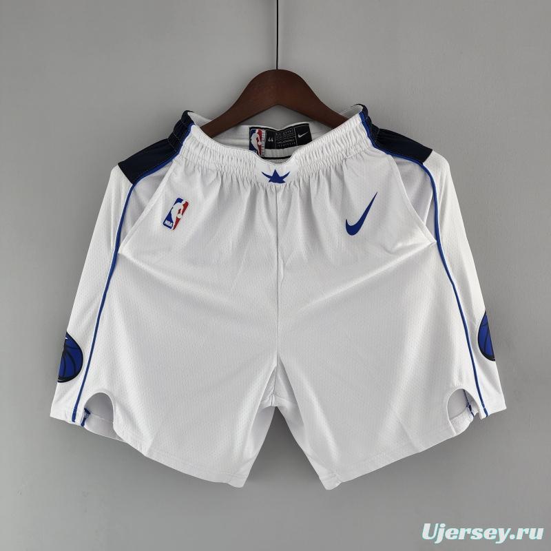 Dallas Mavericks NBA Shorts White