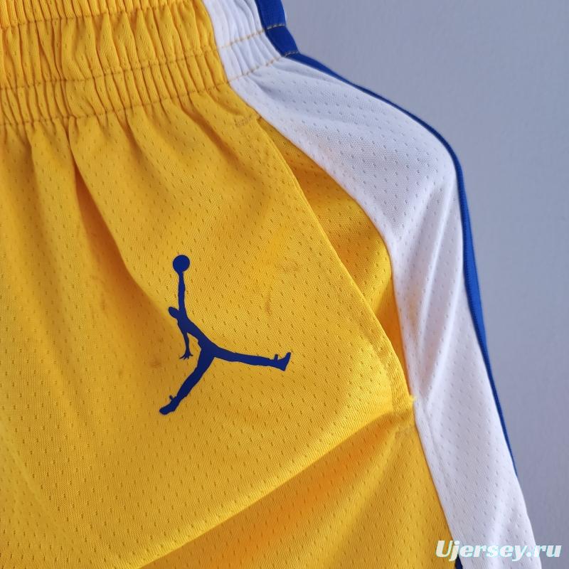 Golden State Warriors Air Jordan NBA Shorts Yellow