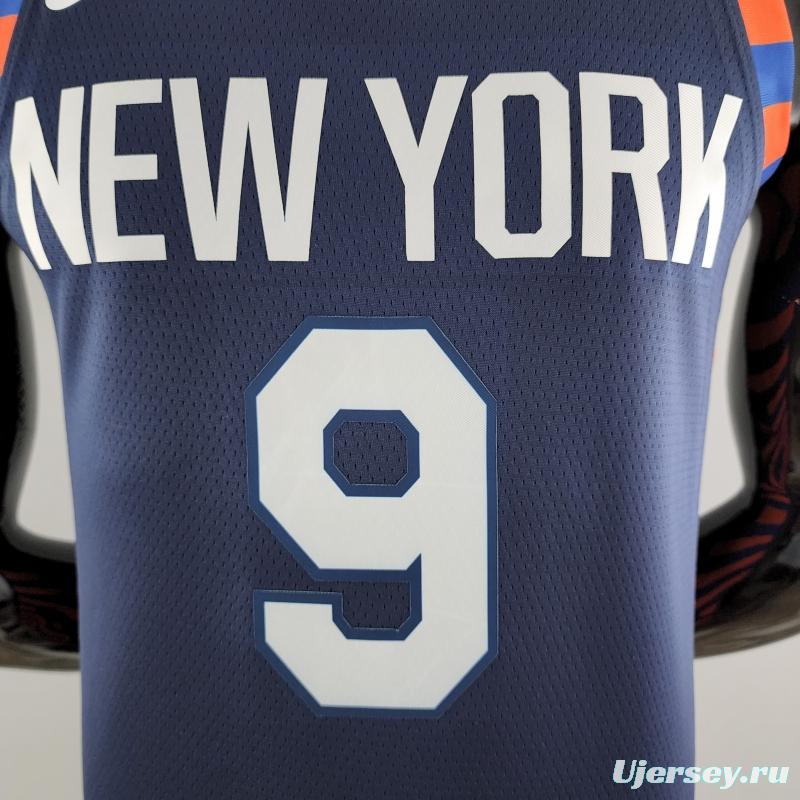 New York Knicks Barrett #9 Striped NBA Jersey
