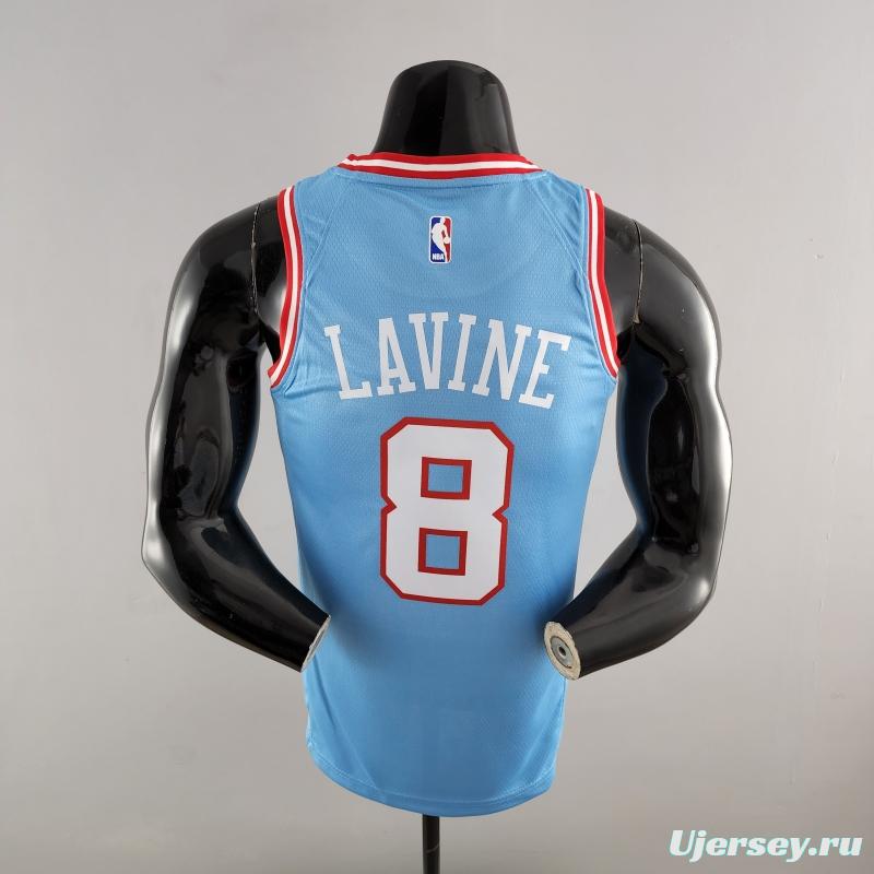 Chicago Bulls LAVINE #8 Blue NBA Jersey