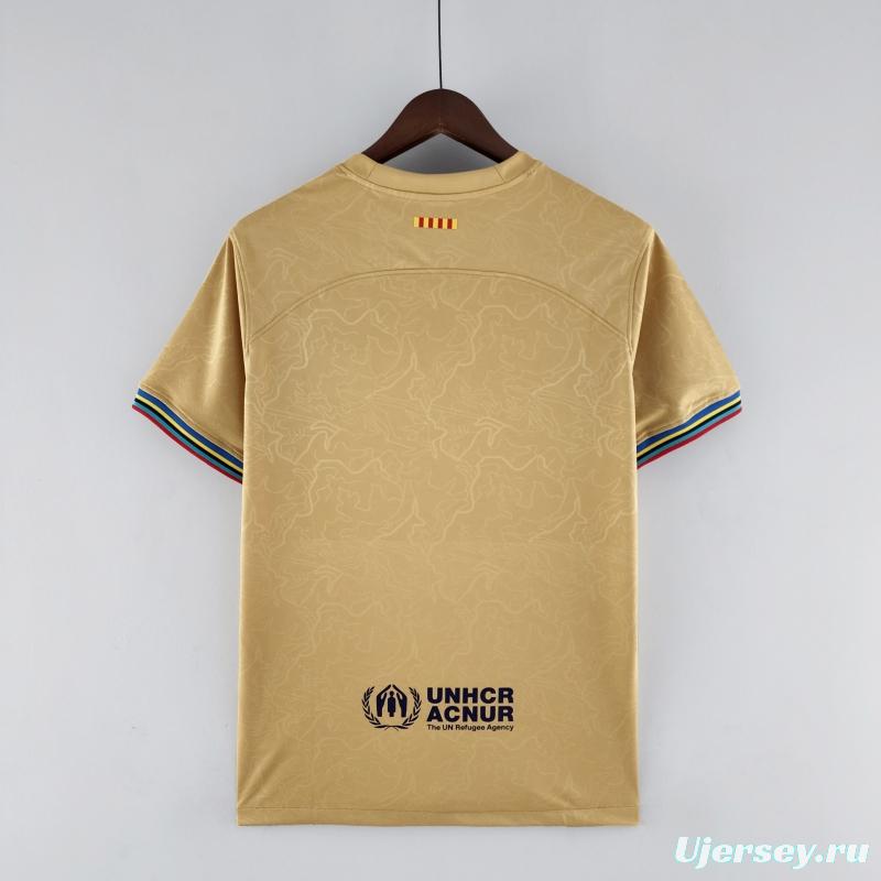 22/23 Barcelona Away Soccer Jersey