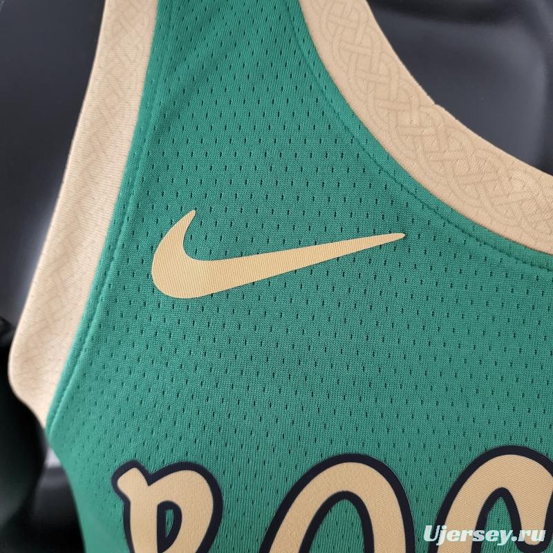 2020 IRVING #11 Boston Celtics City Edition Green NBA Jersey