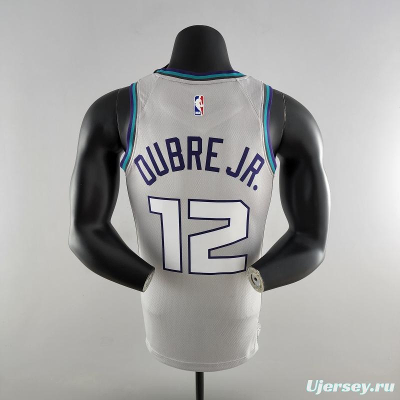 2019 NBA Oubre Jr. #12 Charlotte Hornets Grey Jersey
