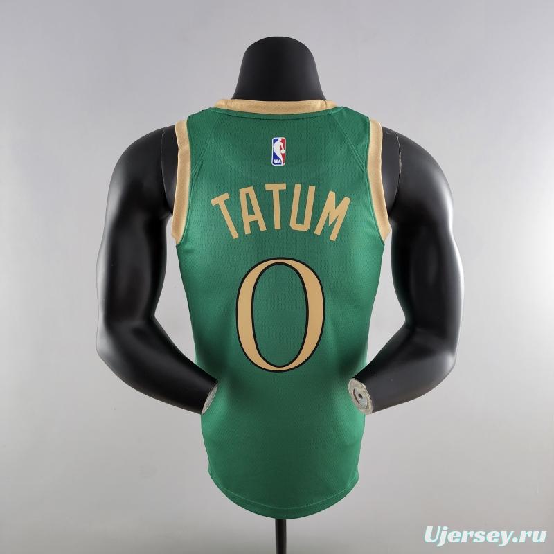 2020 Tatum #0 Boston Celtics City Edition Green NBA Jersey