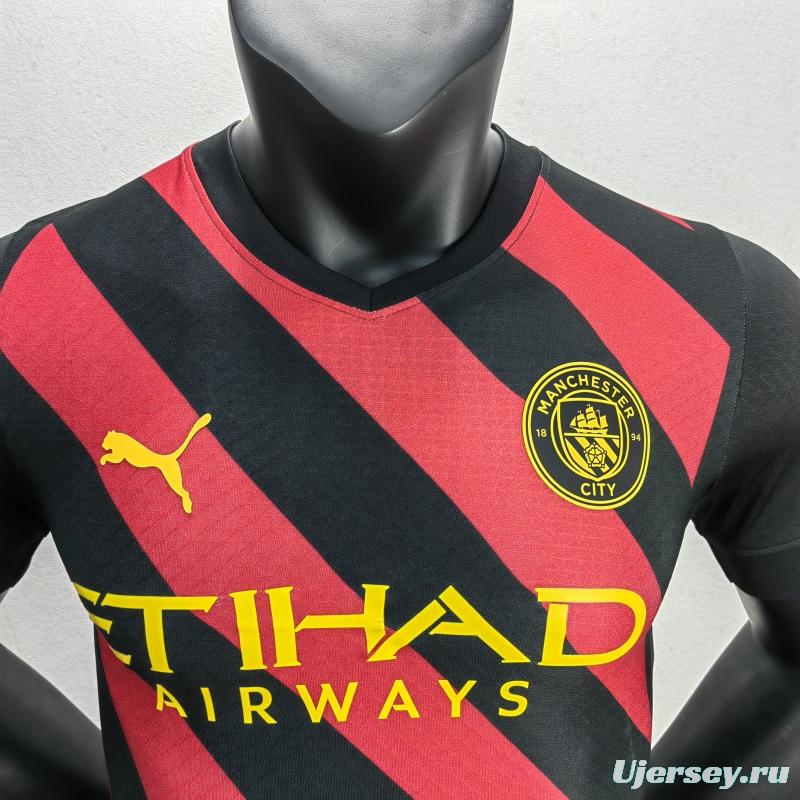 Player Version 22/23 Manchester City Away Soccer Jersey