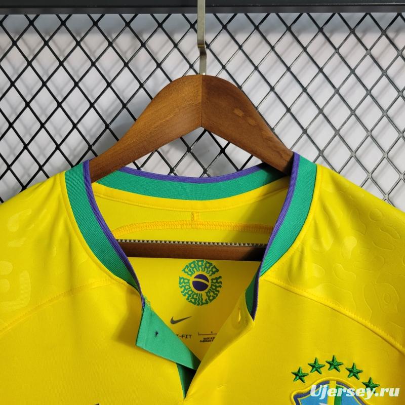 2022 Brazil Home Club World Cup National Team Soccer Jersey