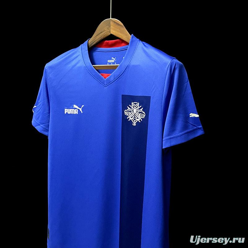 2022 Iceland Home Soccer Jersey