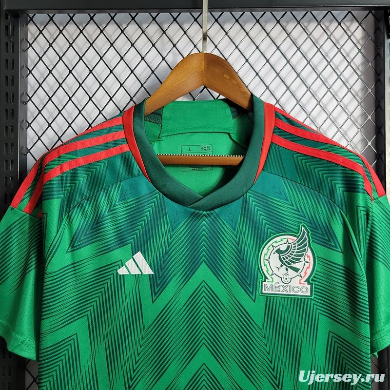 2022 Mexico Home Soccer Jersey