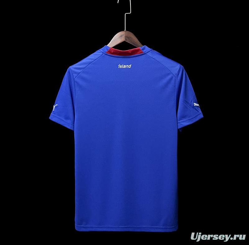 2022 Iceland Home Soccer Jersey