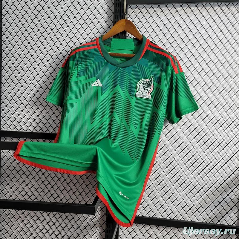 2022 Mexico Home Soccer Jersey