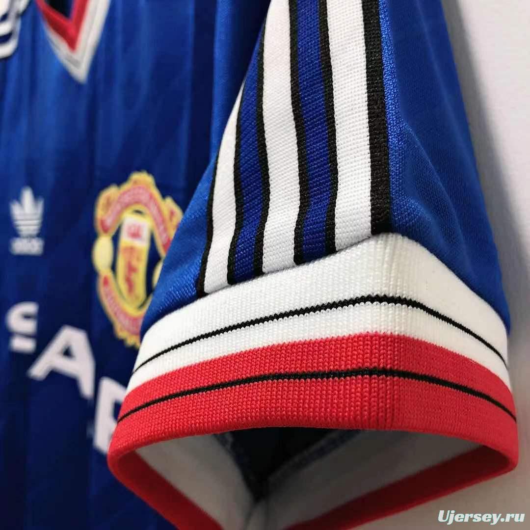 Retro 86/88 Manchester United Away Soccer Jersey