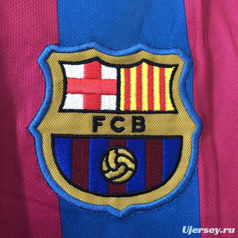 Retro 05/06 Barcelona Home League Version Soccer Jersey