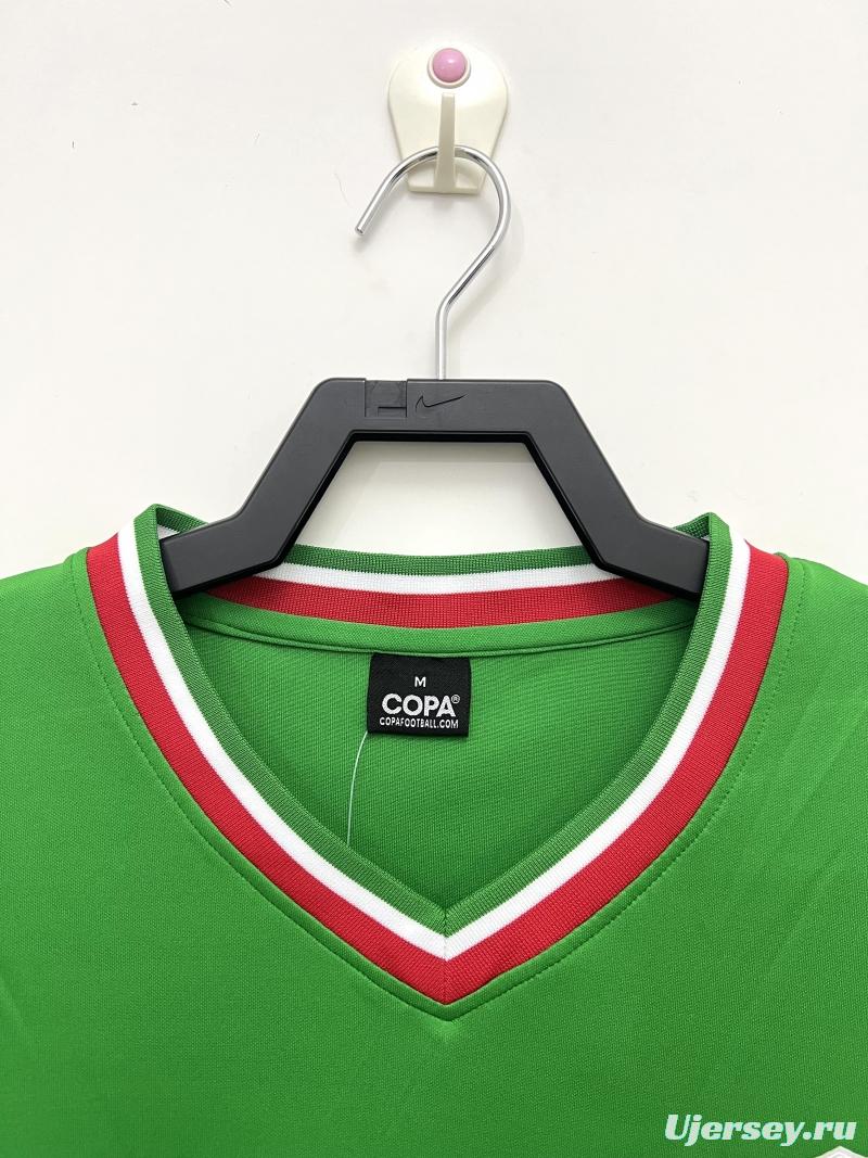 Retro 1970 Mexico Home Soccer Jersey