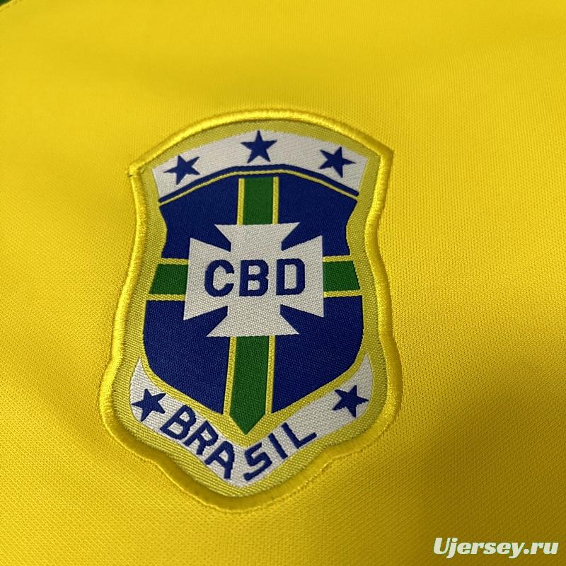 Retro 1978 Brazil Home Soccer Jersey