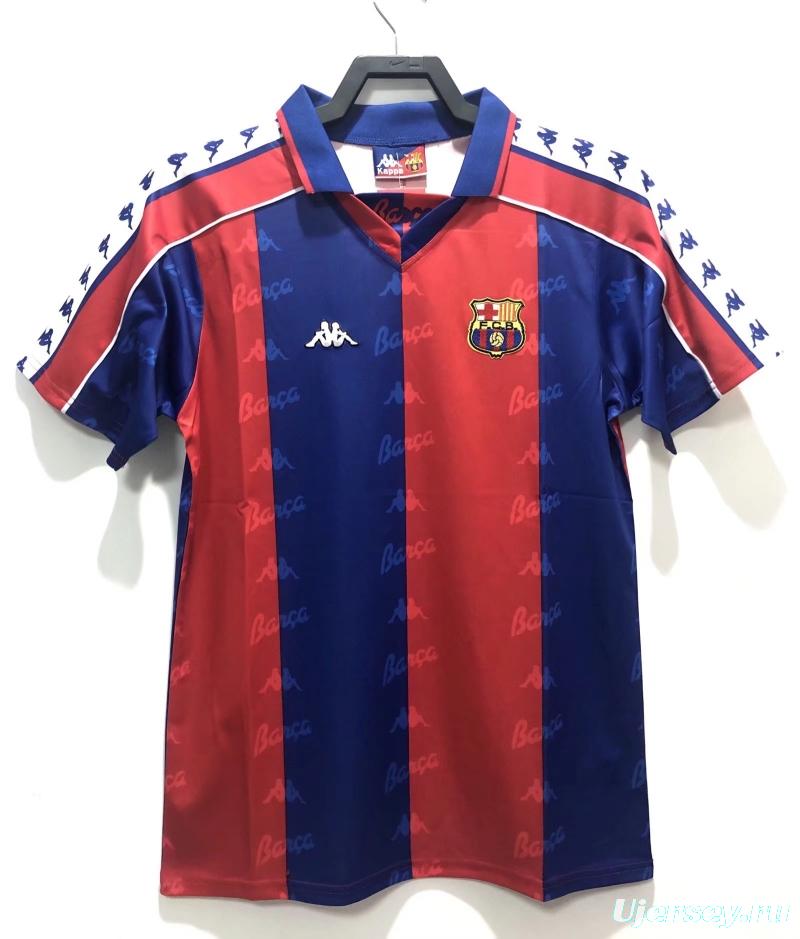 Retro 92/95 Barcelona Home Soccer Jersey