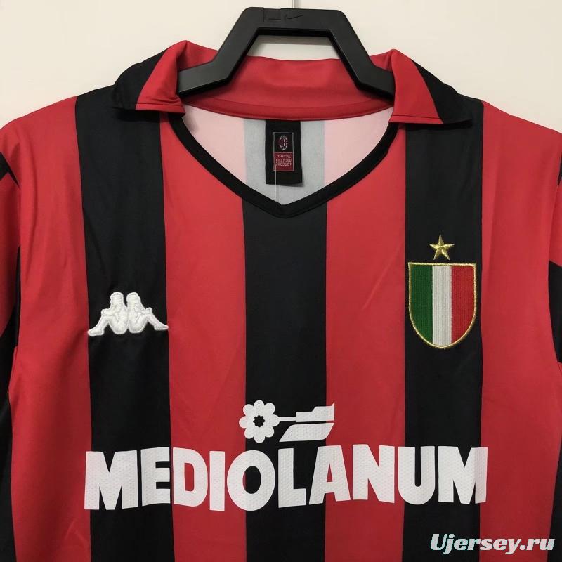 Retro 88/89AC Milan Home Soccer Jersey