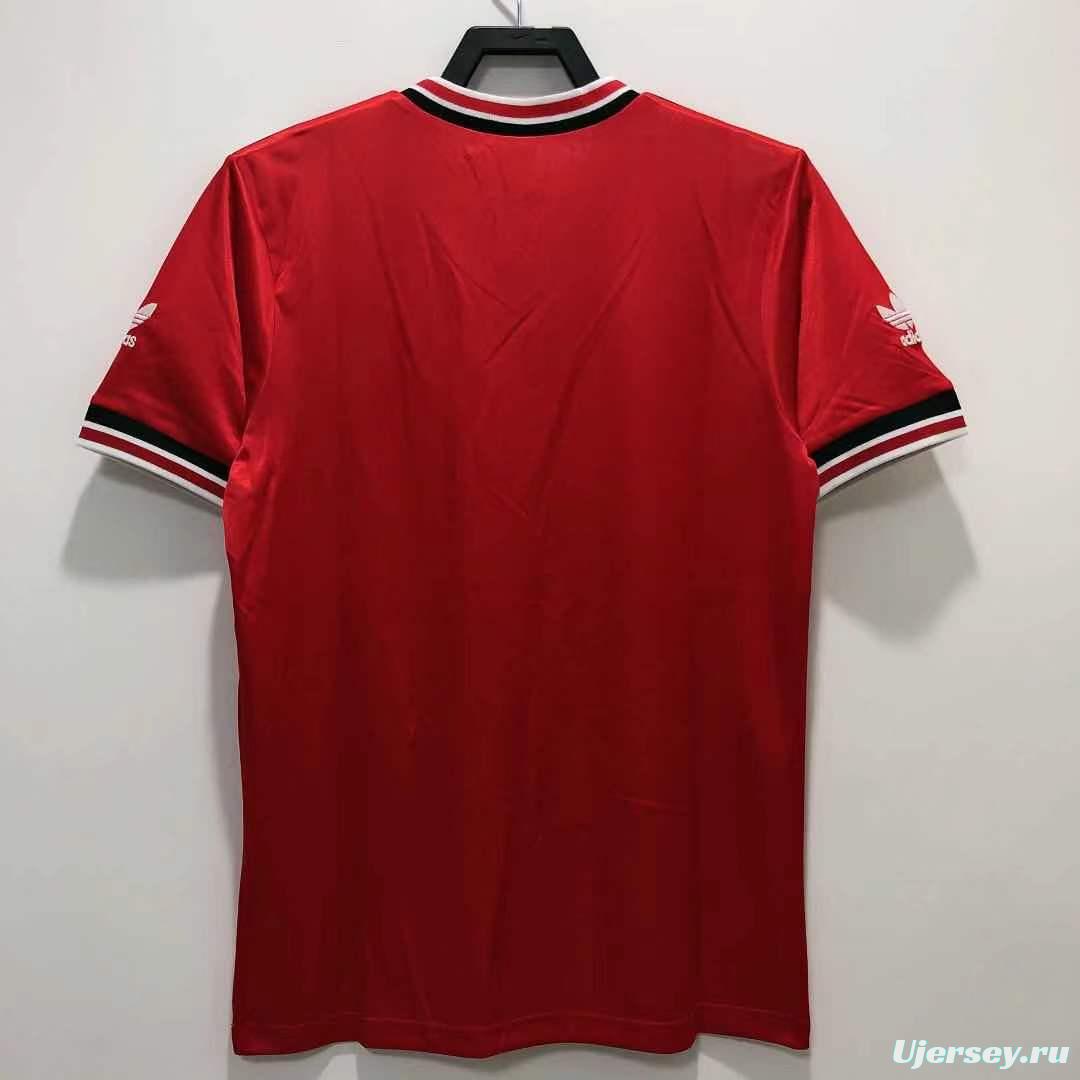 Retro 84/85 Manchester United Home Soccer Jersey