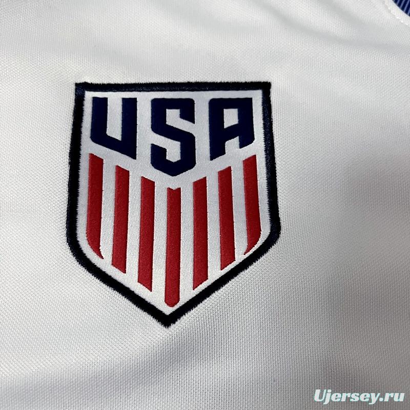 Retro 2016 USA Home Soccer Jersey