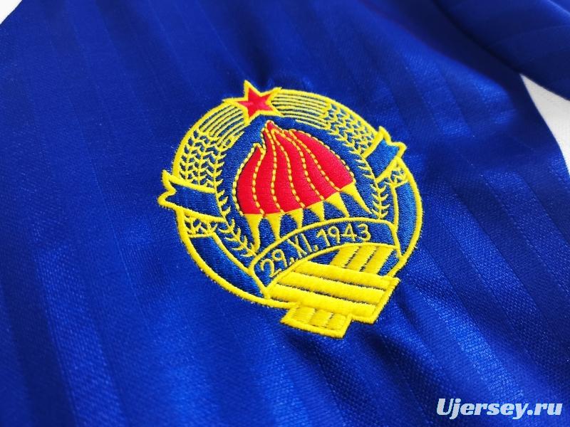 Retro 1990 Yugoslavia Home Soccer Jersey