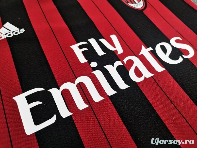 Retro Kids 2013/14 AC Milan Home Soccer Jersey