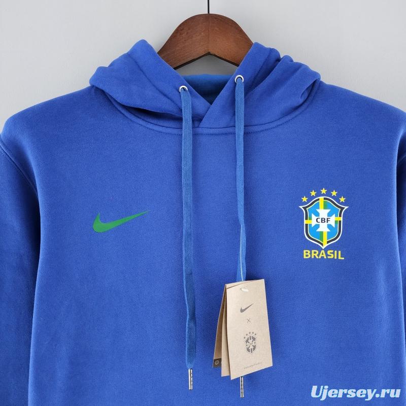 2022 Brazil Hoodie Blue