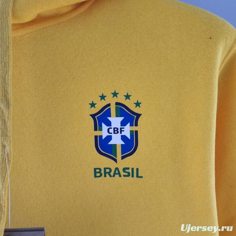 2022 Brazil Hoodie Yellow