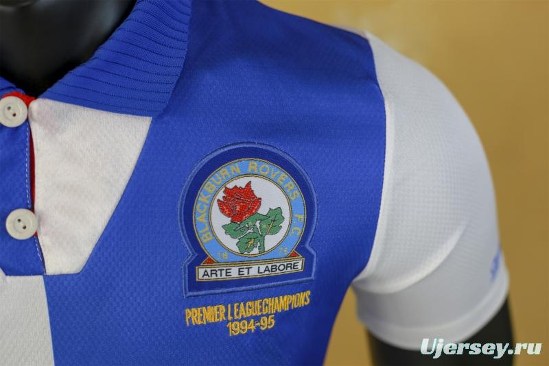 Retro 94/96 Blackburn Rovers Home Soccer Jersey