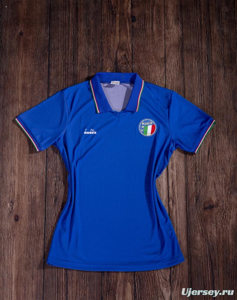 Retro 1990 Italy Home Soccer Jersey