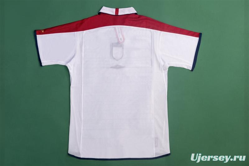 Retro 2004 England Home Soccer Jersey