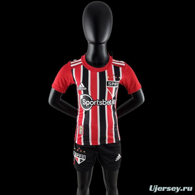 22/23 Kids Sao Paulo Away SIZE16-28 Soccer Jersey