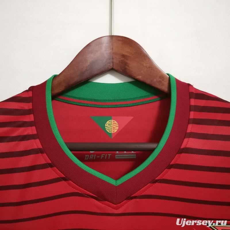 Retro 2014 Portugal Home Soccer Jersey