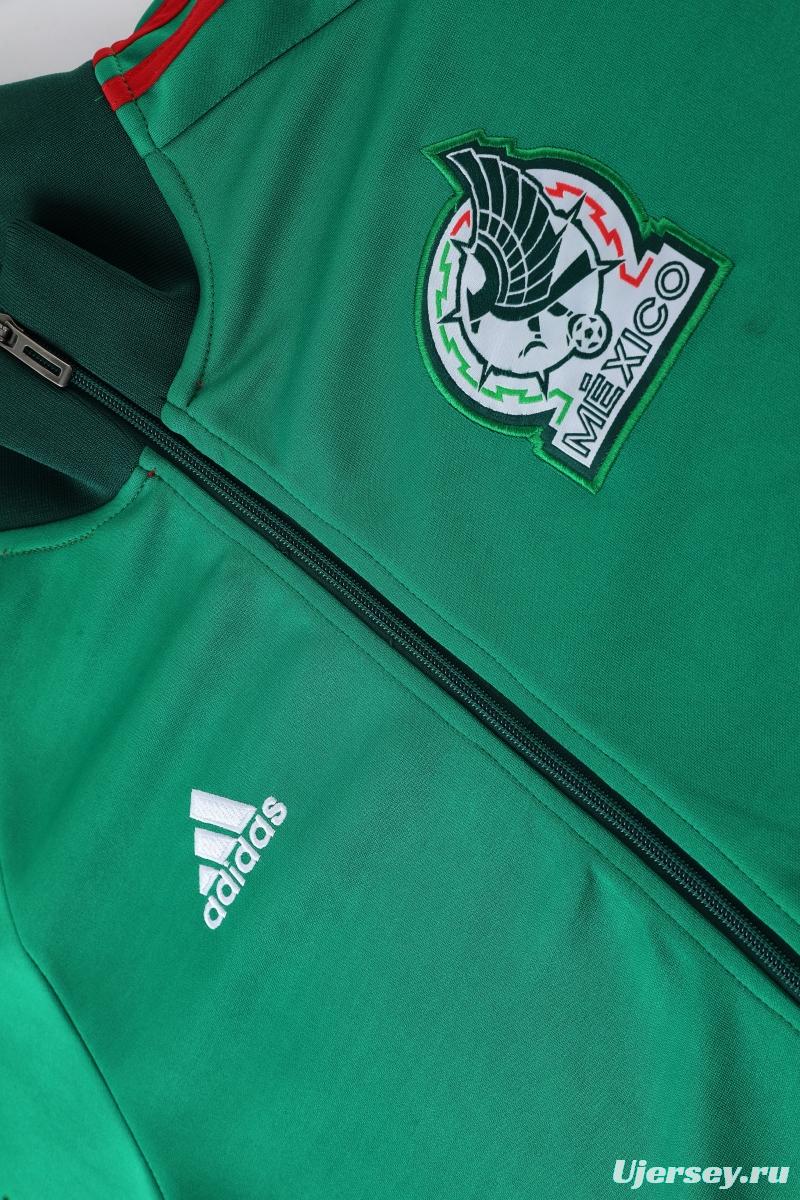 2022 Mexico Green Full Zipper Tracksuit