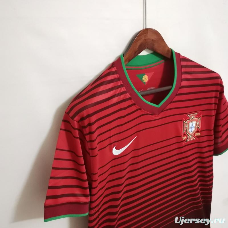 Retro 2014 Portugal Home Soccer Jersey