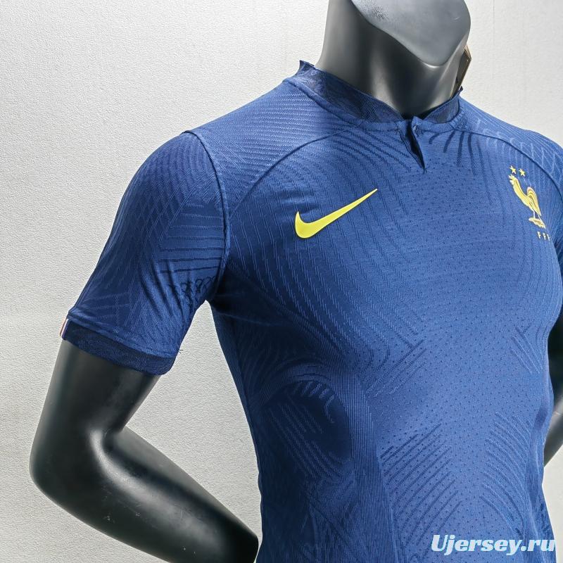 Player Version 2022 France Home Soccer Jersey