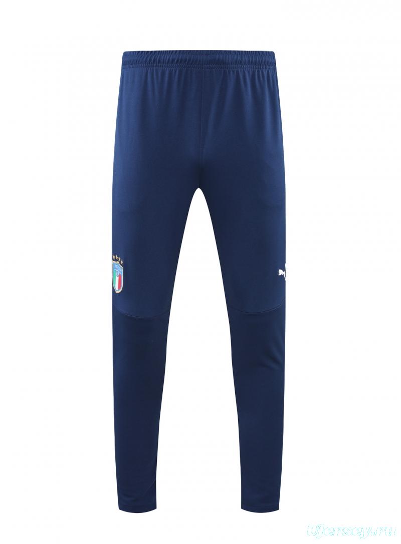 2022 Italy Blue Half Zipper Tracksuit