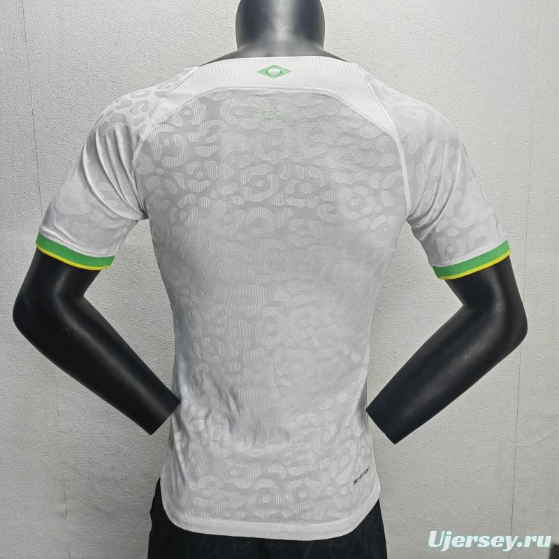 Player Version 2022 Brazil White Jersey Special Version