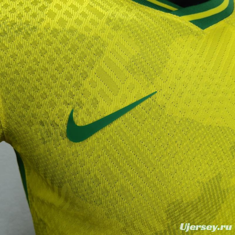 Player Version 2022 Brazil Yellow Special Jersey