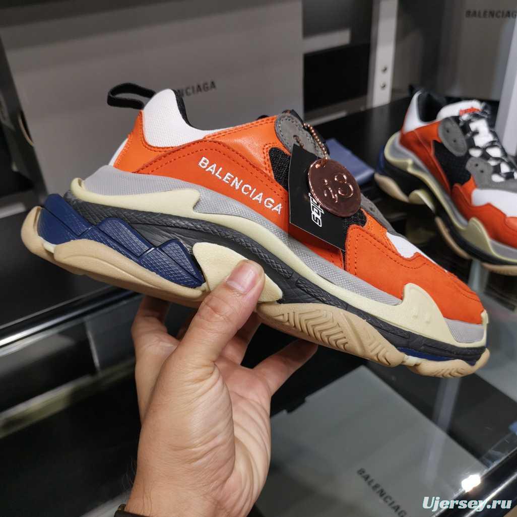 Men/Women Balenciaga Triple S Sneaker Orange Item Ab5580330