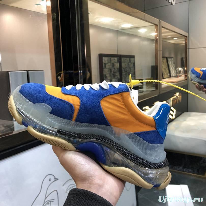 Men/Women Balenciaga Triple S 2.0 Sneaker Blue/Orange