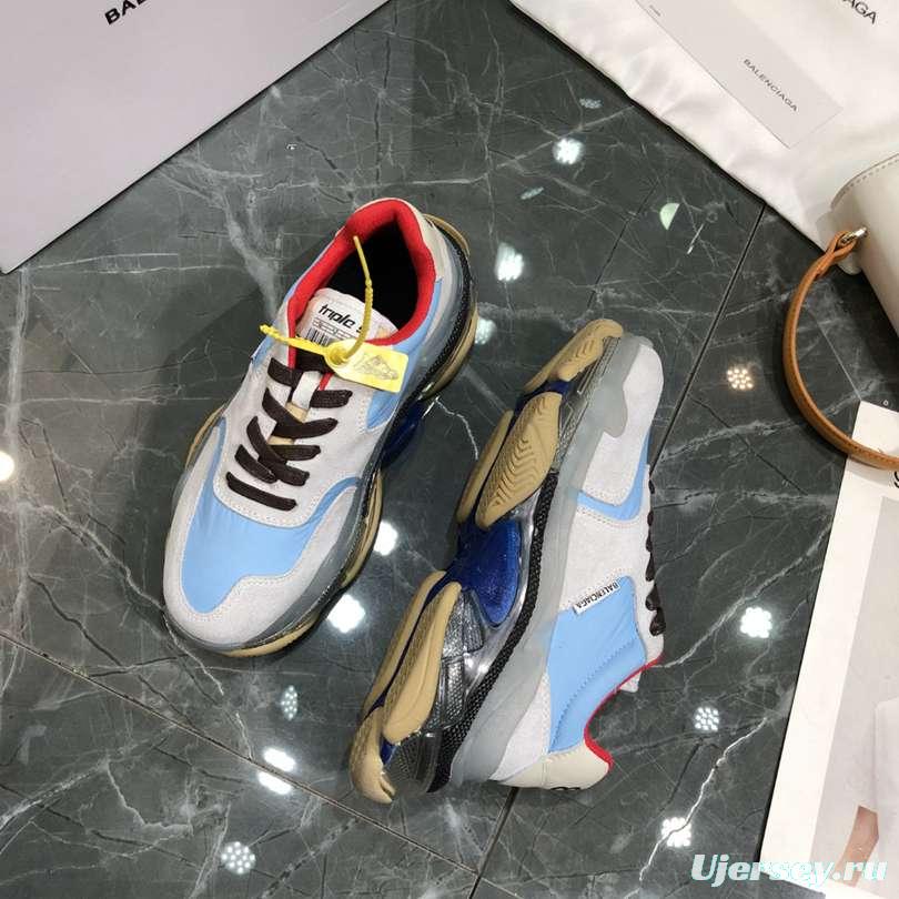 Men/Women Balenciaga Triple S 2.0 Sneaker Grey/Blue Item 6380340