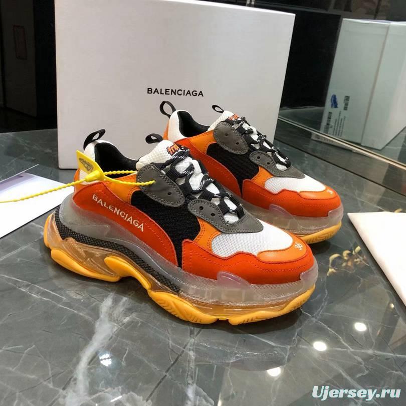 Men/Women Balenciaga Triple-S Sneaker Orange/Black Item 6380340